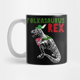 Polkasaurus Rex T-Rex Playing Accordion Mug